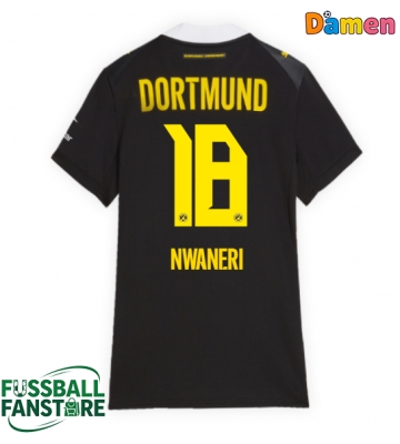 Borussia Dortmund Ethan Nwaneri #18 Replik Auswärtstrikot Damen 2026-27 Kurzarm